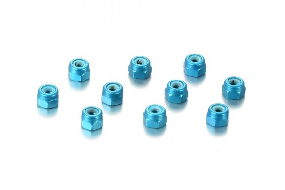 Alu Nut M3 - Blue (10)