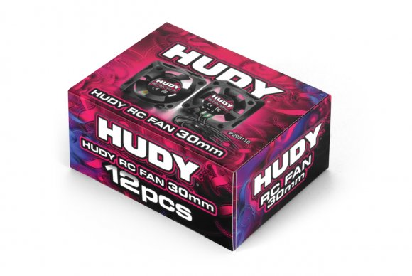 HUDY Brushless RC Fan 30mm w External Soldering Tabs - 12pcs