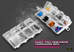 HUDY Tiny One-Piece Hardware Box - 8-Compartments