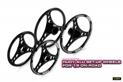 Alu Set-Up Wheel for 1/8 On-Road (2+2)