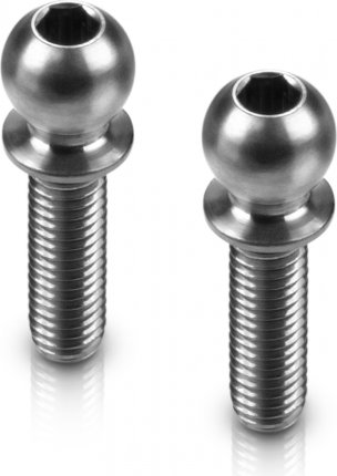HUDY Titanium Ball Stud D=4.9 / L=10 / S=3.5 / 2mm Hex (2)