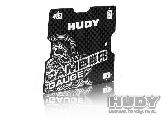 HUDY Graphite Quick Camber Gauge 1.5°, 2°, 2.5° for 1/10 TC