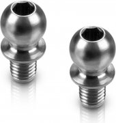 HUDY Titanium Ball Stud D=4.9 / L=4 / S=3.5 / 2mm Hex (2)