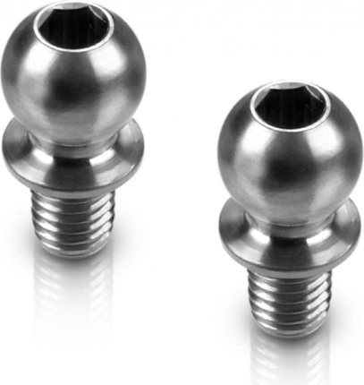 HUDY Titanium Ball Stud D=4.9 / L=4 / S=3.5 / 2mm Hex (2)