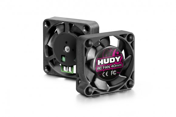 HUDY Brushless RC Fan 40mm with External Soldering Tabs