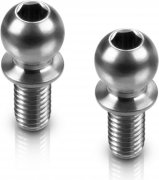 HUDY Titanium Ball Stud D=4.9 / L=6 / S=3.5 / 2mm Hex (2)