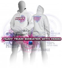 HUDY Sweater Hooded - White (XL)