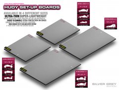 Flat Set-Up Board 1/10 & 1/12 On-Road - Lightw.- Silver Grey