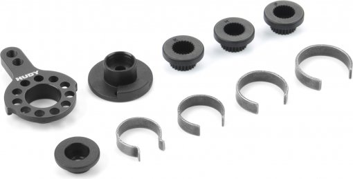 HUDY Alu Fixed Servo Saver 1/10 TC & FWD - Set