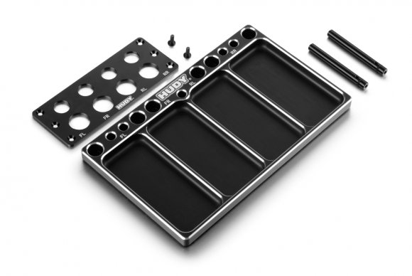 HUDY Alu Tray for On-Road Diff & Shocks