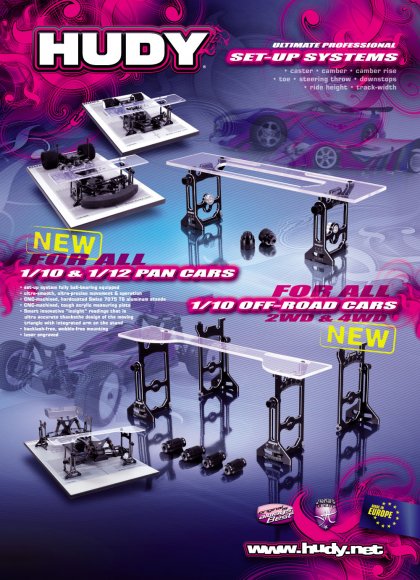 HUDY Shop Promo Panel Pan Car & 1/10 Off-Road Set-Up System