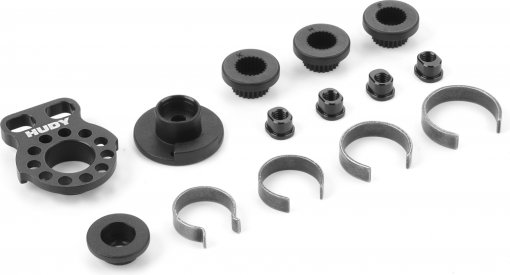 HUDY Alu Adjustable Servo Saver 1/12 - Set