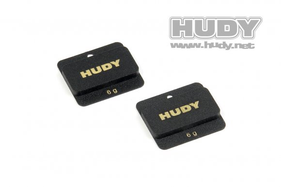 HUDY LiPo Chassis Balancing Weights 6g -  Low CG (2)