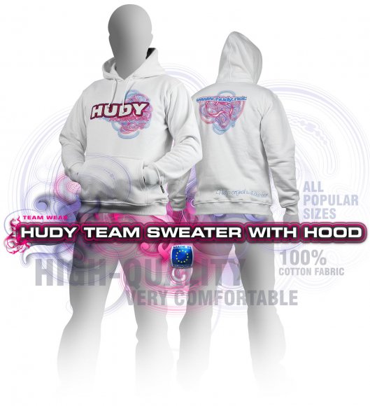 HUDY Sweater Hooded - White (XXL)