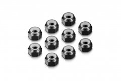 Alu Nut M4 - Black (10)