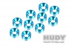 Alu Countersunk Shim - Blue (10)