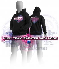 HUDY Sweater Hooded - Black (XXXL)